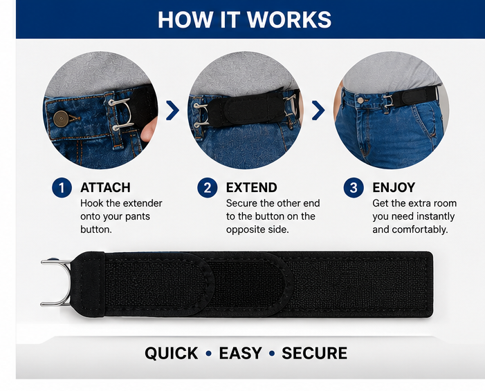 EaseFit™ No-Buckle Belt Extender Set